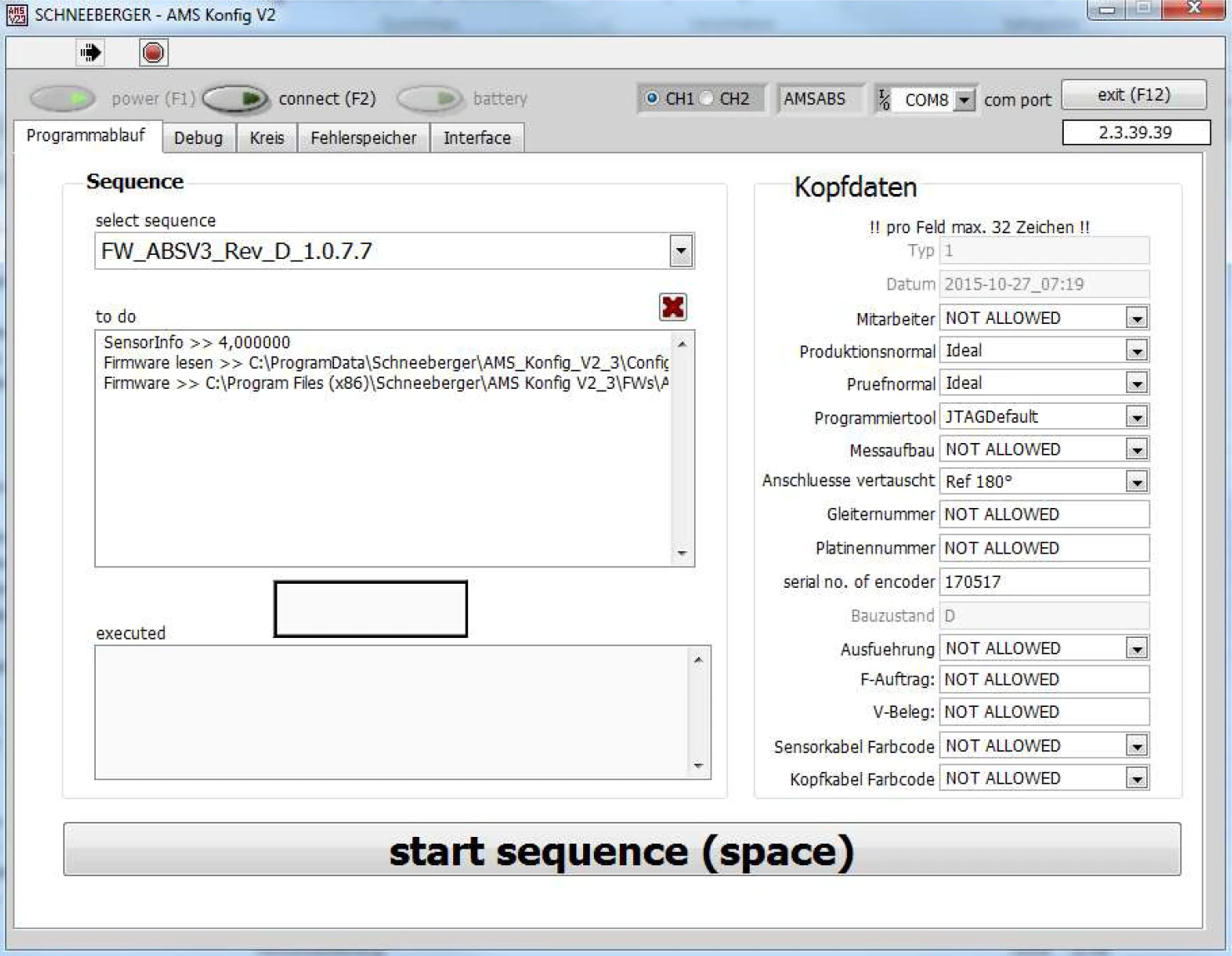 AMS Konfig 版本選擇