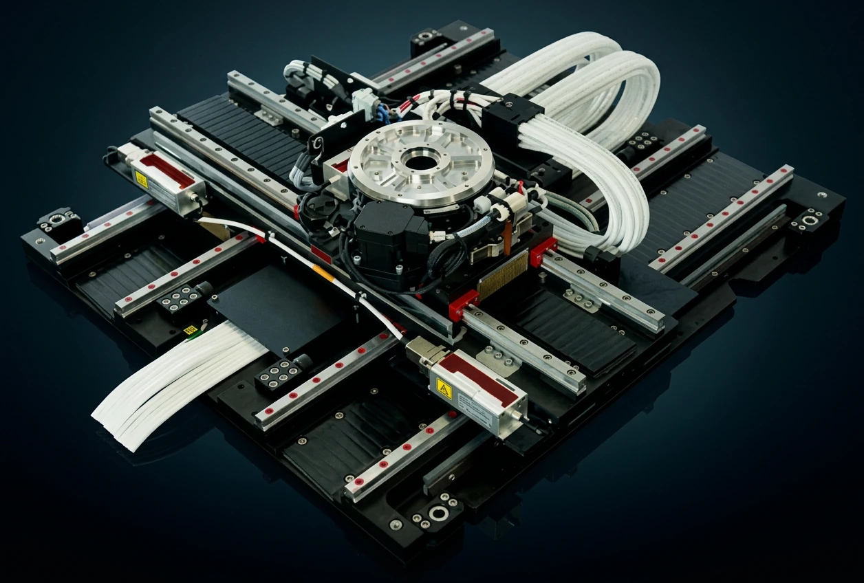 Fully integrated XYT + Z system incl. controller & active isolation system