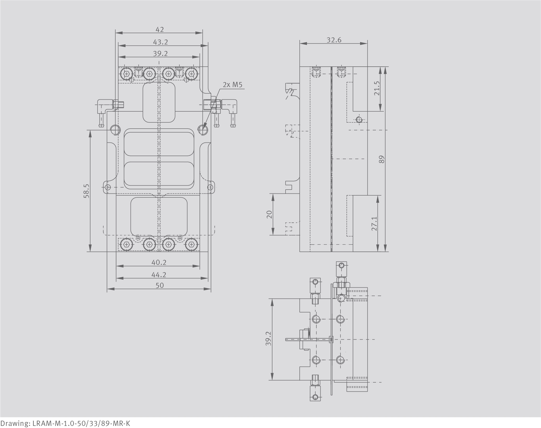 LRAM-M-1.0-50/33/89-MR-K 尺寸圖