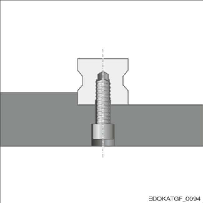導軌底部螺紋孔