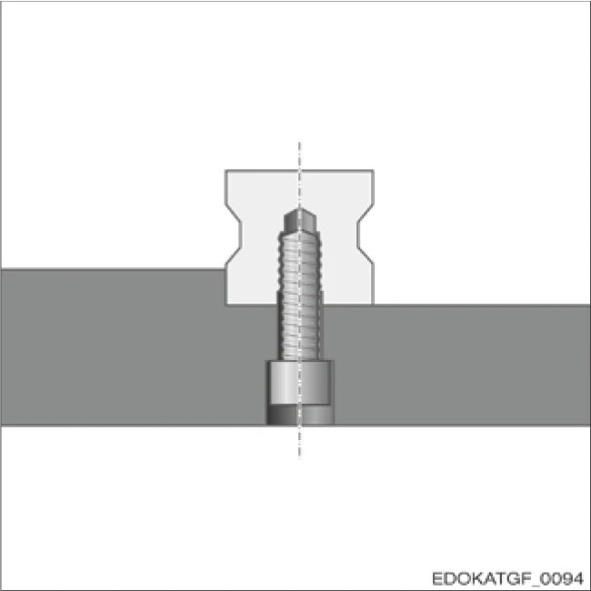 導軌底部螺紋孔