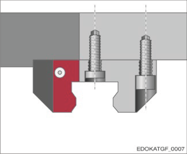 由下方使用螺紋孔固定