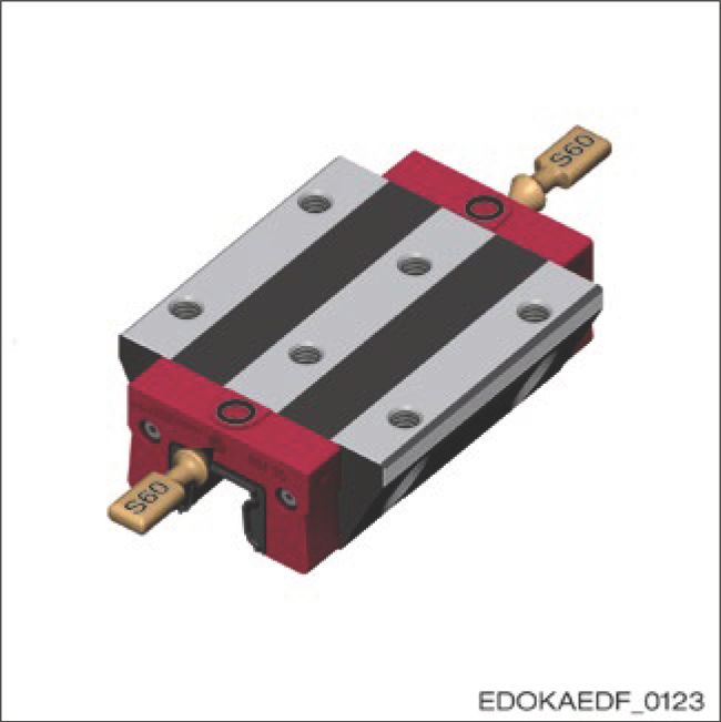 繞導軌縱軸傾斜的安裝
