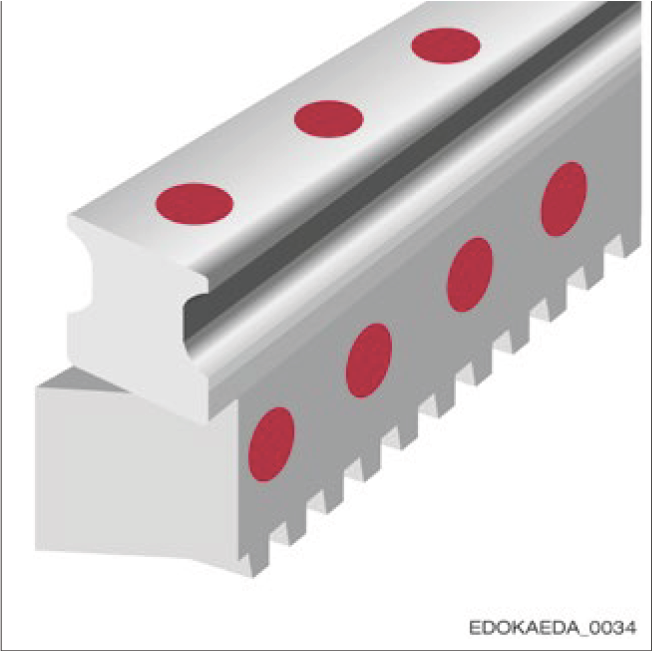 帶塑料塞的固定孔