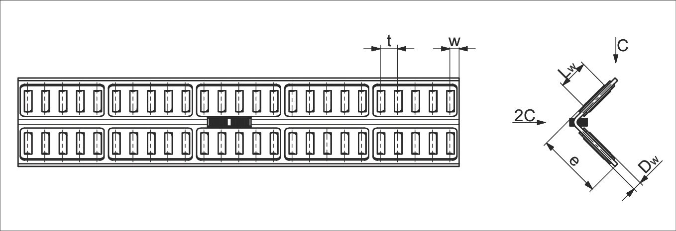 滾針保持架 SHW 帶保持架控制尺寸圖