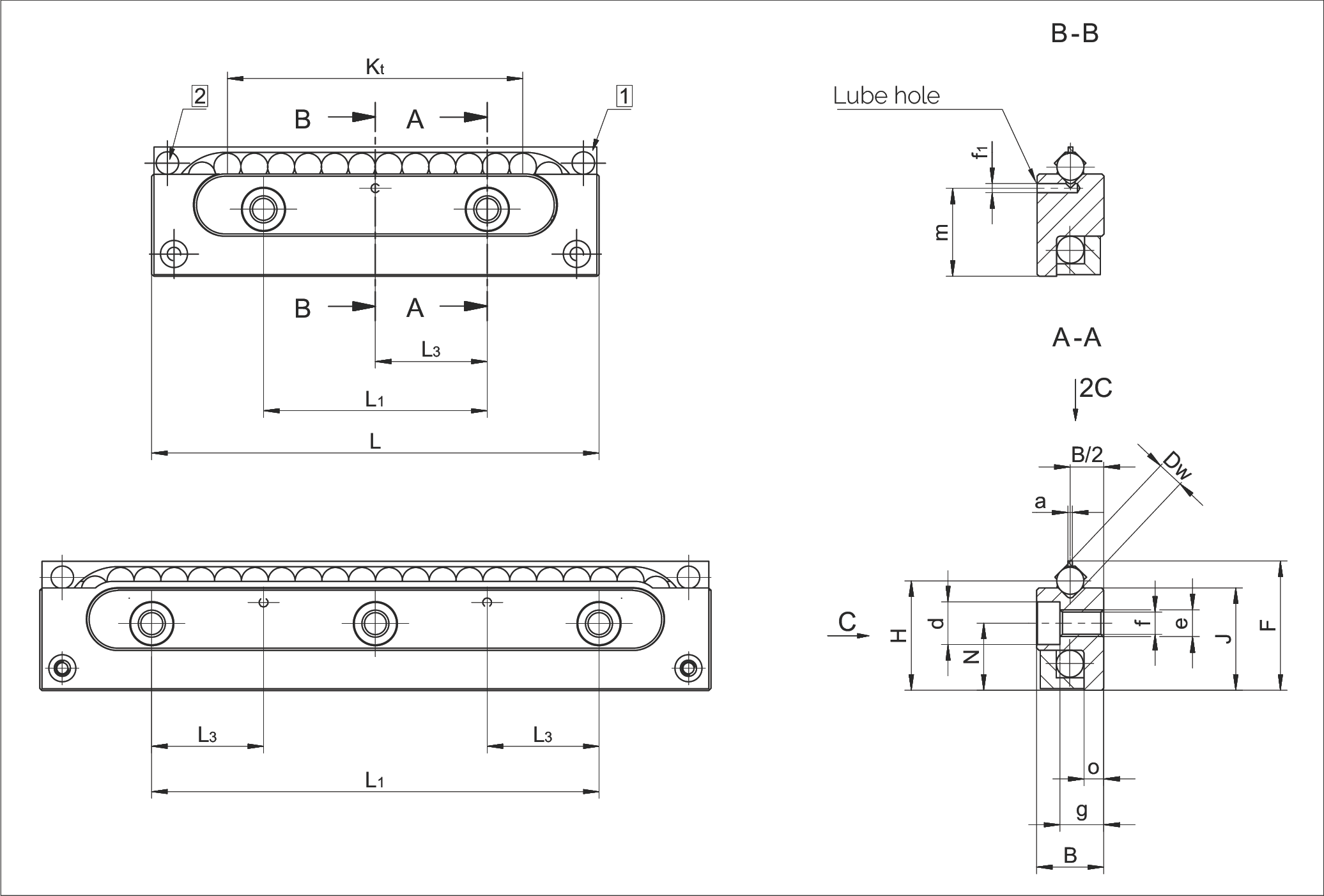 Type SK/SKD 尺寸圖