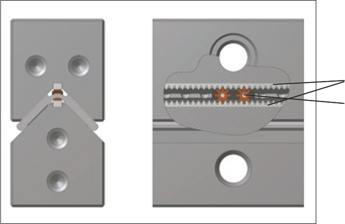 保持架定位組件詳細視圖