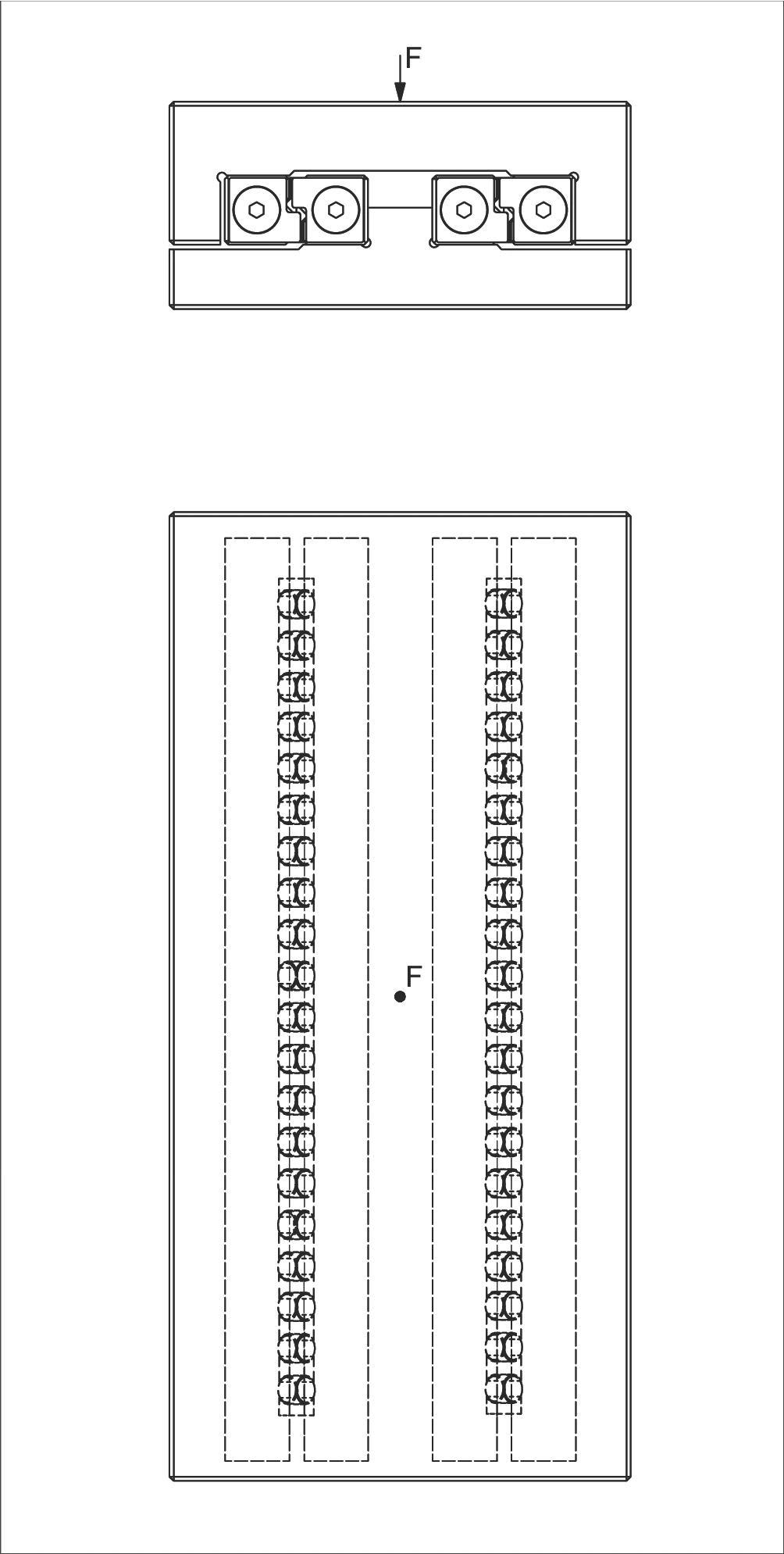 範例 2 雙導軌配置示意圖