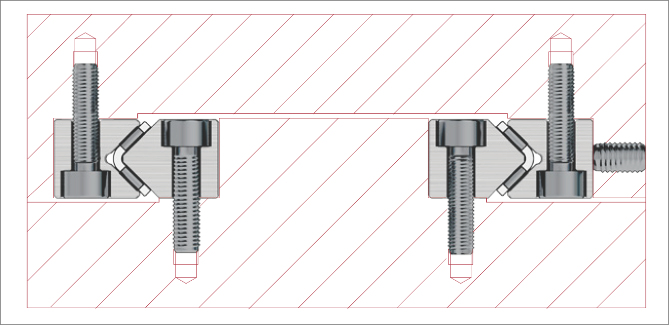Type N/O 或 M/V 線性導軌範例
