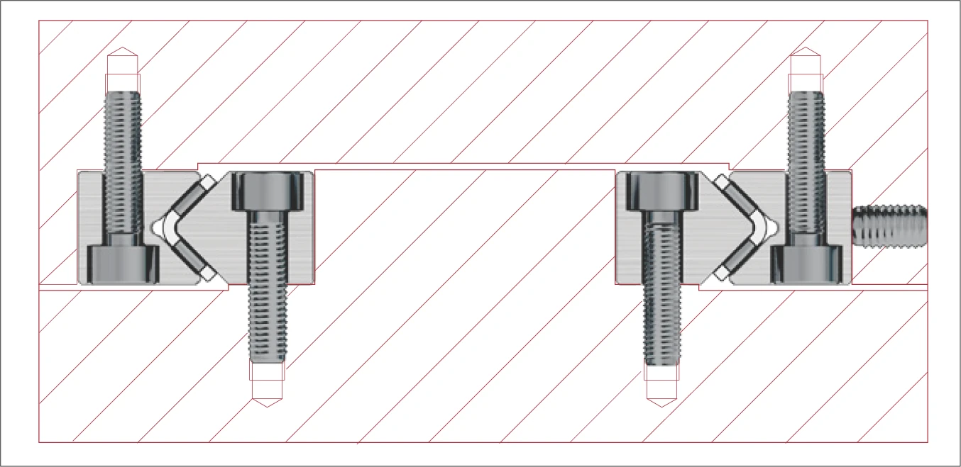 Type N/O 或 M/V 線性導軌範例