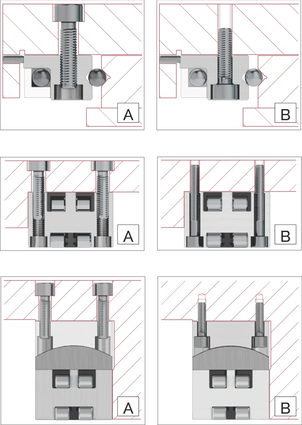 循環單元固定方式示意圖