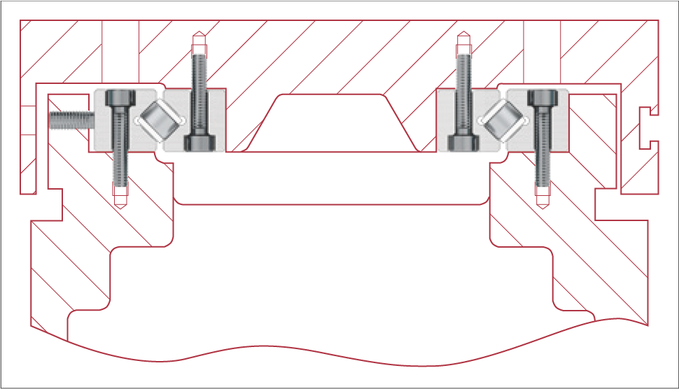 重型工具磨床 V 型導軌