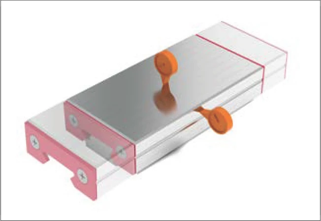 直線度量測示意圖