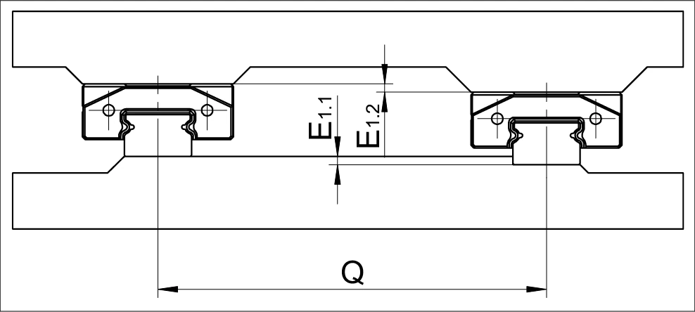 橫向偏差 E1 示意圖