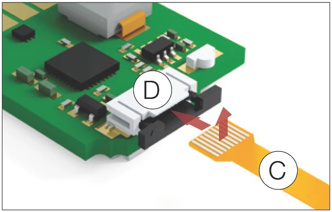 插入撓性感測排線